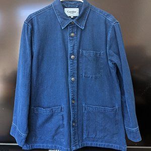 Corridor Herringbone Indigo Chore Coat Overshirt